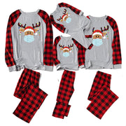 Printed Christmas Housewear Long Sleeved Pajama Suit