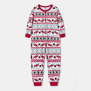 Parent-child Christmas one-piece pajamas