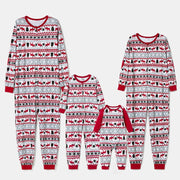 Parent-child Christmas one-piece pajamas