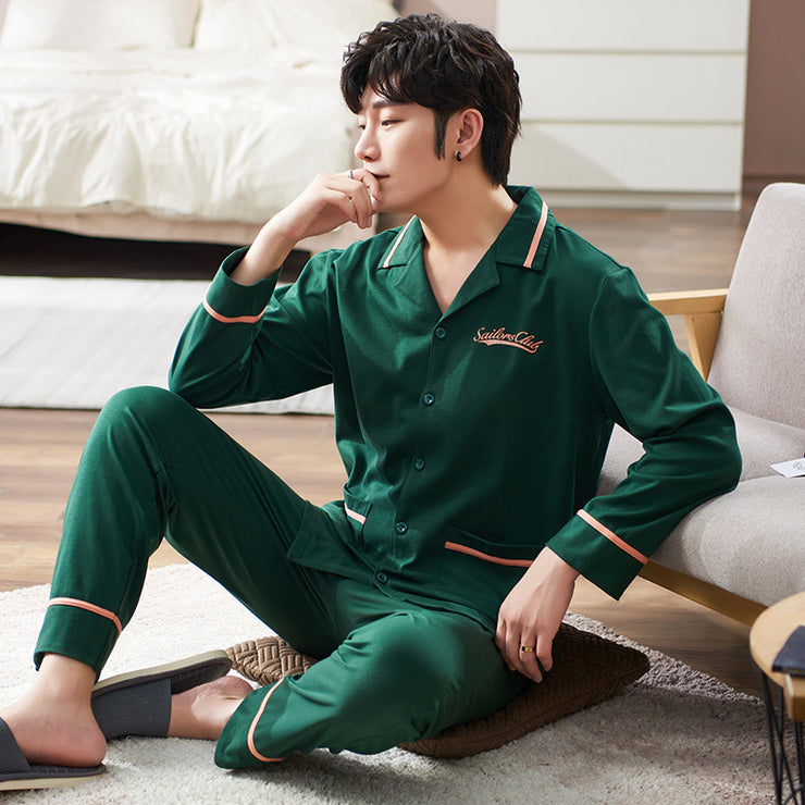 Spring New Style Cotton Pajamas Men&