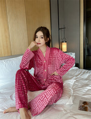 New Gold Velvet Pajamas Women's Suit