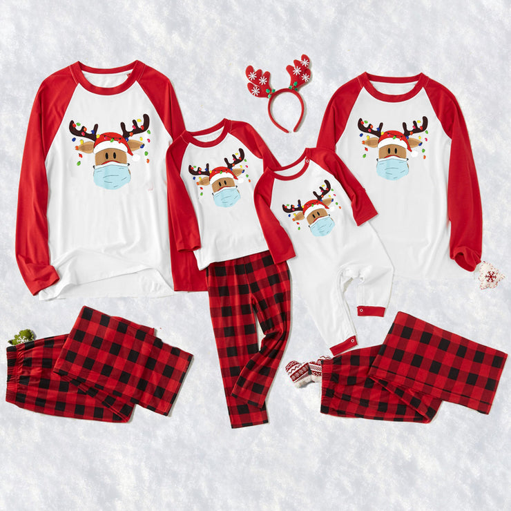 Printed Christmas Housewear Long Sleeved Pajama Suit