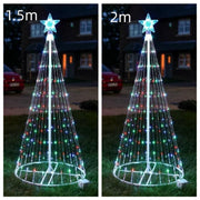 Multi Color LED Animated Outdoor Christmas Tree Lights Christmas Lights Christmas Garden Countryard Decorations