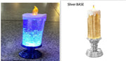 Rechargeable Color Electronic LED Waterproof Candle With Glitter Color Changing LED Candle Home Decor