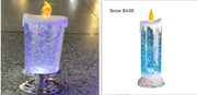 Rechargeable Color Electronic LED Waterproof Candle With Glitter Color Changing LED Candle Home Decor