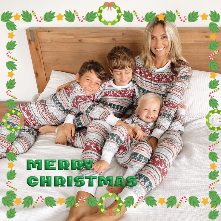 2024 Family Christmas Matching Pajamas Set Xmas Adult Kids Mother And Daughter Father Son Sleepwear Baby Family Look Outfits