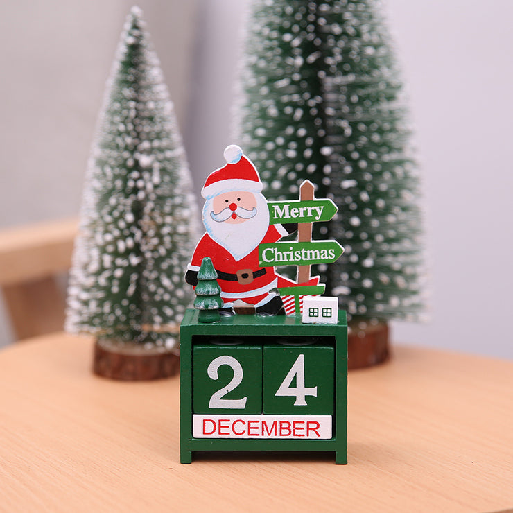 Christmas wooden calendar decorations