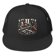 Locally Hated Merch - Red Gun Logo - Trucker Cap #2