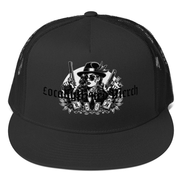 Locally Hated Merch - O.G Chick 2 Guns - Trucker Cap 