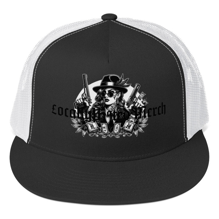 Locally Hated Merch - O.G Chick 2 Guns - Trucker Cap 