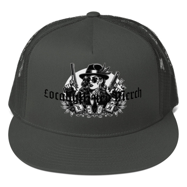 Locally Hated Merch - O.G Chick 2 Guns - Trucker Cap 