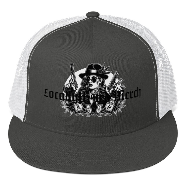 Locally Hated Merch - O.G Chick 2 Guns - Trucker Cap 