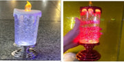 Rechargeable Color Electronic LED Waterproof Candle With Glitter Color Changing LED Candle Home Decor