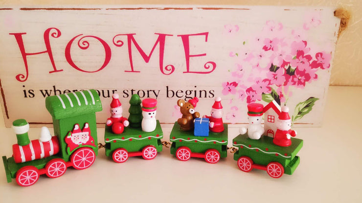 Christmas Decorations Christmas Wooden Trains Window Decorations Wooden Crafts