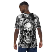 𝕷𝖔𝖈𝖆𝖑𝖑𝖞 𝕳𝖆𝖙𝖊𝖉 𝕸𝖊𝖗𝖈𝖍- Tribal D.J Skull - Men's t-shirt #1