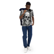 𝕷𝖔𝖈𝖆𝖑𝖑𝖞 𝕳𝖆𝖙𝖊𝖉 𝕸𝖊𝖗𝖈𝖍- Tribal D.J Skull - Men's t-shirt #1