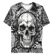 𝕷𝖔𝖈𝖆𝖑𝖑𝖞 𝕳𝖆𝖙𝖊𝖉 𝕸𝖊𝖗𝖈𝖍- Tribal D.J Skull - Men's t-shirt #1