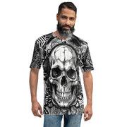 𝕷𝖔𝖈𝖆𝖑𝖑𝖞 𝕳𝖆𝖙𝖊𝖉 𝕸𝖊𝖗𝖈𝖍- Tribal D.J Skull - Men's t-shirt #1