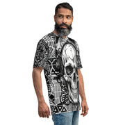 𝕷𝖔𝖈𝖆𝖑𝖑𝖞 𝕳𝖆𝖙𝖊𝖉 𝕸𝖊𝖗𝖈𝖍- Tribal D.J Skull - Men's t-shirt #1