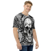 𝕷𝖔𝖈𝖆𝖑𝖑𝖞 𝕳𝖆𝖙𝖊𝖉 𝕸𝖊𝖗𝖈𝖍- Tribal D.J Skull - Men's t-shirt #1