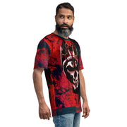 𝕷𝖔𝖈𝖆𝖑𝖑𝖞 𝕳𝖆𝖙𝖊𝖉 𝕸𝖊𝖗𝖈𝖍 - Dripping Blood Skull - Men's t-shirt #1