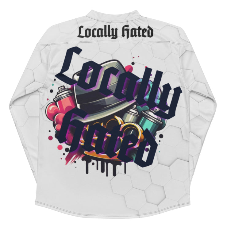 Locally Hated Merch - Spray Can Dusters Top Hat - Hockey fan jersey 