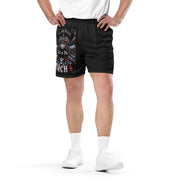 Locally Hated Merch - Red 2 Gun Skull Ride or Die - Unisex mesh shorts #1