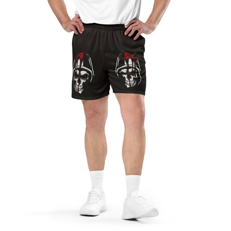 𝕷𝖔𝖈𝖆𝖑𝖑𝖞 𝕳𝖆𝖙𝖊𝖉 𝕸𝖊𝖗𝖈𝖍 - Blood Dripping Skull - Unisex mesh shorts 