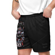 Locally Hated Merch - Red 2 Gun Skull Ride or Die - Unisex mesh shorts #1