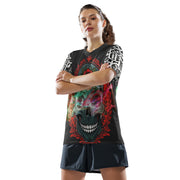 𝕷𝖔𝖈𝖆𝖑𝖑𝖞 𝕳𝖆𝖙𝖊𝖉 𝕸𝖊𝖗𝖈𝖍- Colourful Tribal Skull - Unisex sports jersey #1