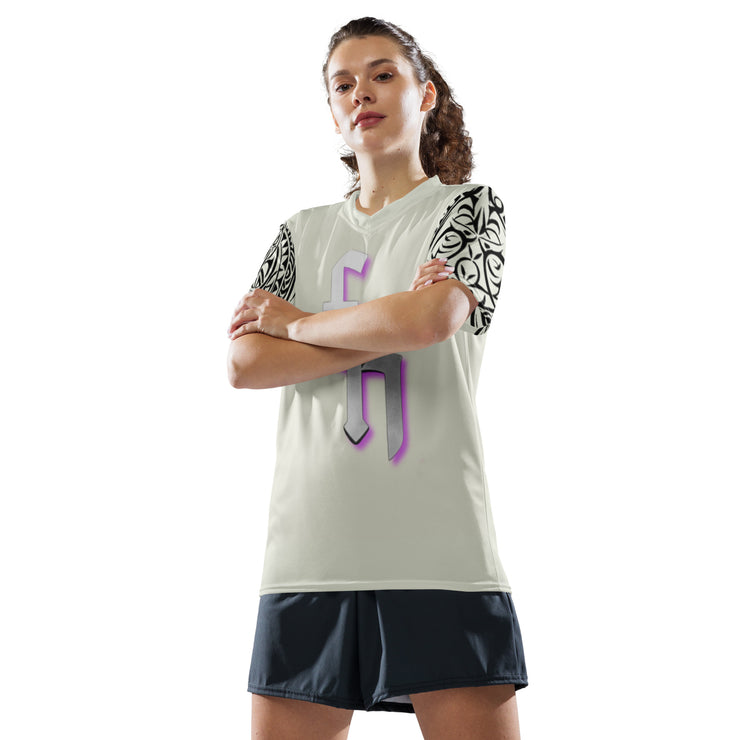 𝕷𝖔𝖈𝖆𝖑𝖑𝖞 𝕳𝖆𝖙𝖊𝖉 𝕸𝖊𝖗𝖈𝖍 - L.H Logo - Unisex sports jersey 