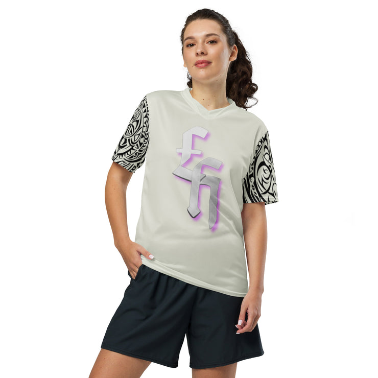 𝕷𝖔𝖈𝖆𝖑𝖑𝖞 𝕳𝖆𝖙𝖊𝖉 𝕸𝖊𝖗𝖈𝖍 - L.H Logo - Unisex sports jersey 