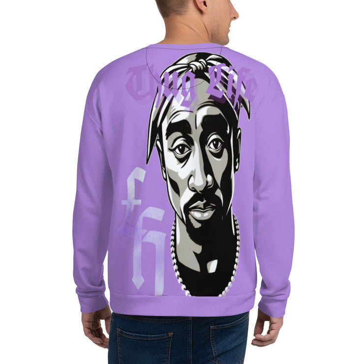 Locally Hated Merch - Purple Thug Life Tupac - Unisex Sweatshirt 