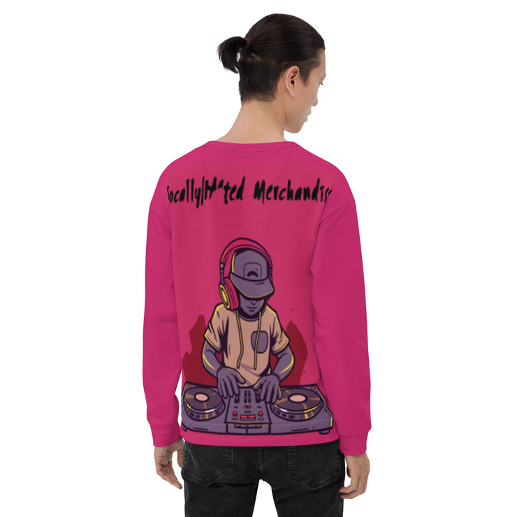 Locally Hated Merch - Pink D.J - Unisex Sweatshirt 