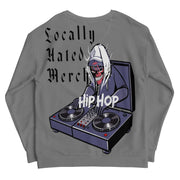 Locally Hated Merch - Gray Evil D.J - Unisex Sweatshirt #1