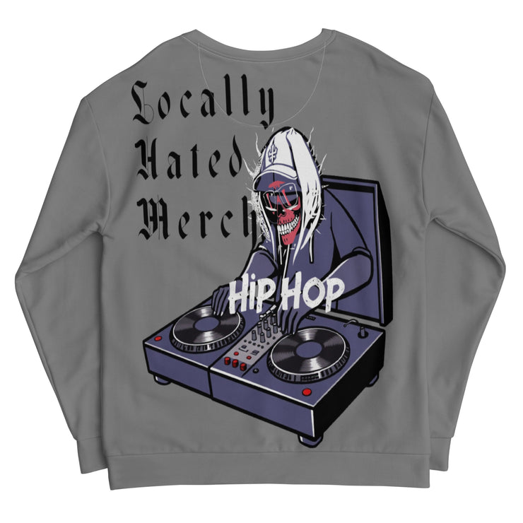 Locally Hated Merch - Gray Evil D.J - Unisex Sweatshirt 