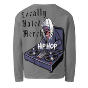 Locally Hated Merch - Gray Evil D.J - Unisex Sweatshirt #1