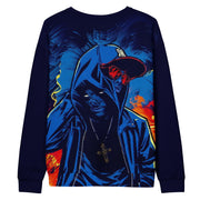 Locally Hated Merch - Blue Double Headed Gangster - Unisex Sweatshirt #1