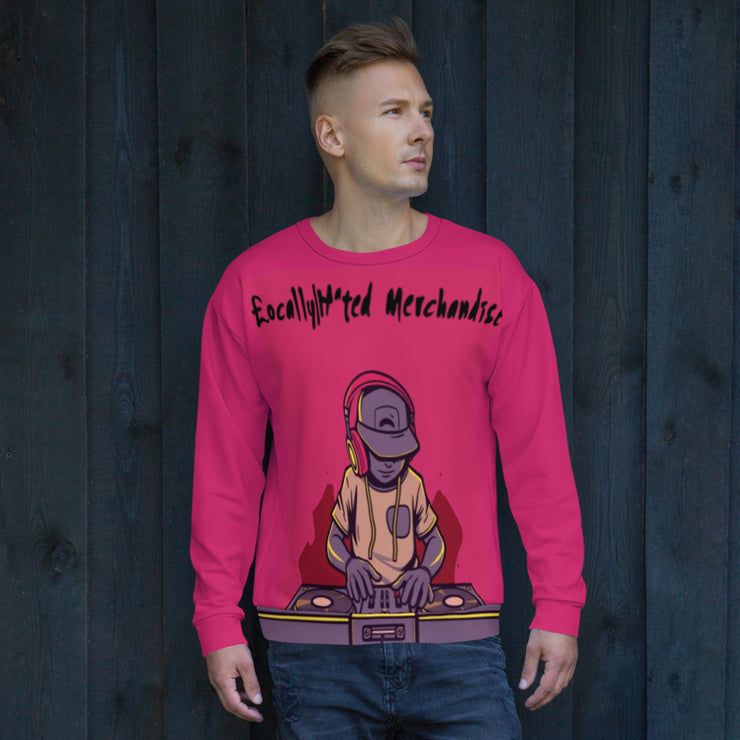 Locally Hated Merch - Pink D.J - Unisex Sweatshirt 