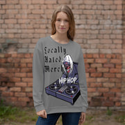 Locally Hated Merch - Gray Evil D.J - Unisex Sweatshirt #1