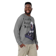 Locally Hated Merch - Gray Evil D.J - Unisex Sweatshirt #1