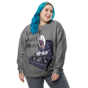 Locally Hated Merch - Gray Evil D.J - Unisex Sweatshirt #1