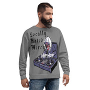 Locally Hated Merch - Gray Evil D.J - Unisex Sweatshirt #1