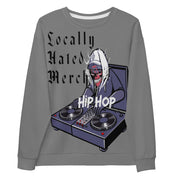 Locally Hated Merch - Gray Evil D.J - Unisex Sweatshirt #1