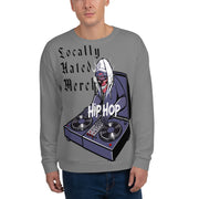 Locally Hated Merch - Gray Evil D.J - Unisex Sweatshirt #1