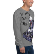 Locally Hated Merch - Gray Evil D.J - Unisex Sweatshirt #1