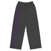 Locally Hated Merch - Purple Line Logo - All-over print unisex wide-leg pants #1