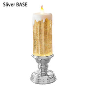 Rechargeable Color Electronic LED Waterproof Candle With Glitter Color Changing LED Candle Home Decor