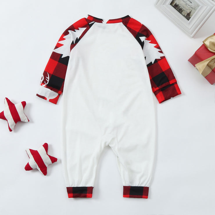 Christmas Tree Print Home Wear Pajamas Parent-child Set