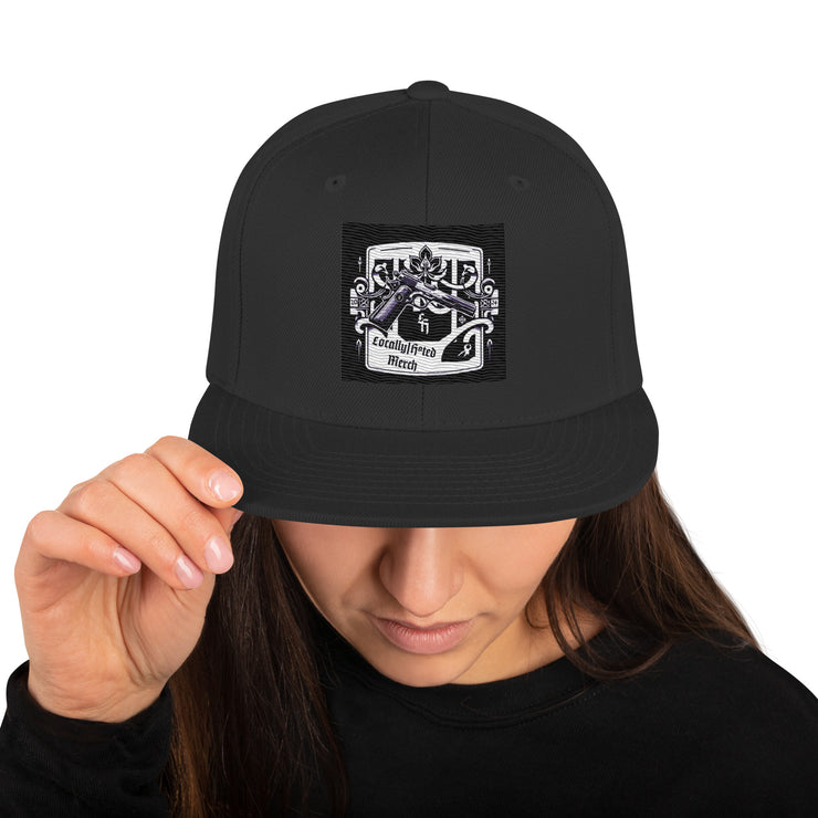 Locally Hated Merch - Gun Logo - Snapback Hat 